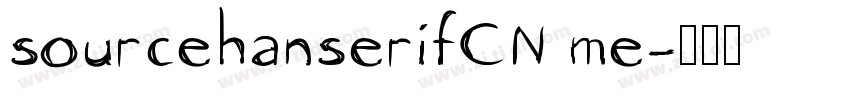 sourcehanserifCN me字体转换